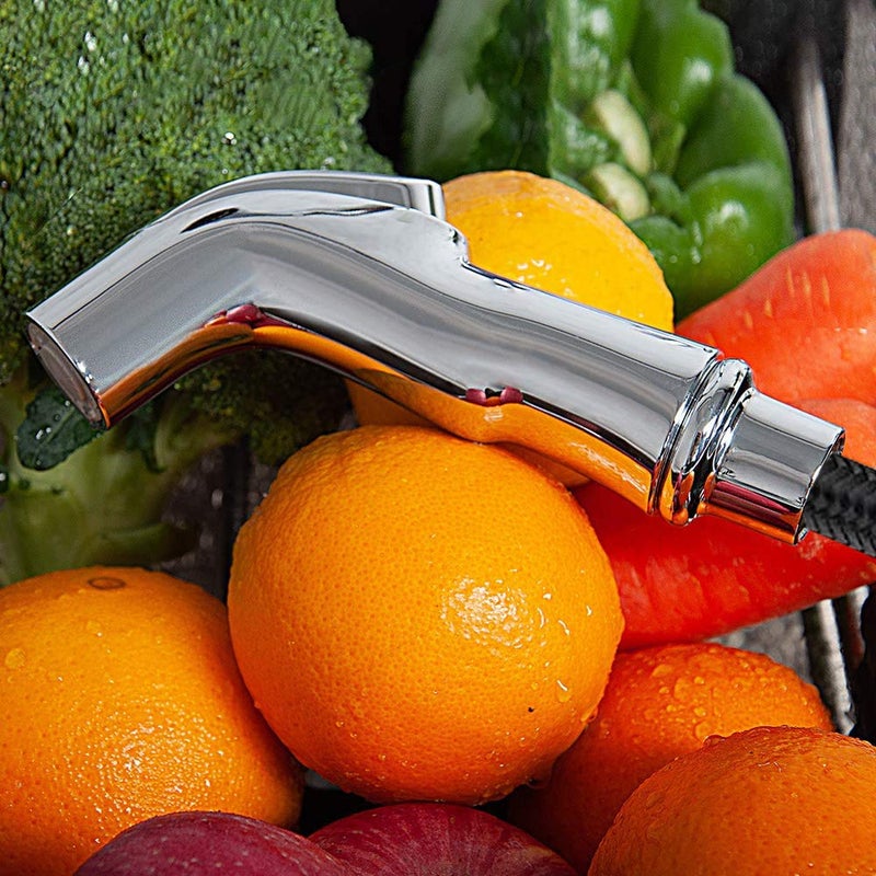 Houtingmaan Kitchen Sprayer Chrome Faucet Side Sink Attachment With Spray Head and Hose, Water Spray Head Replacement - Image 2